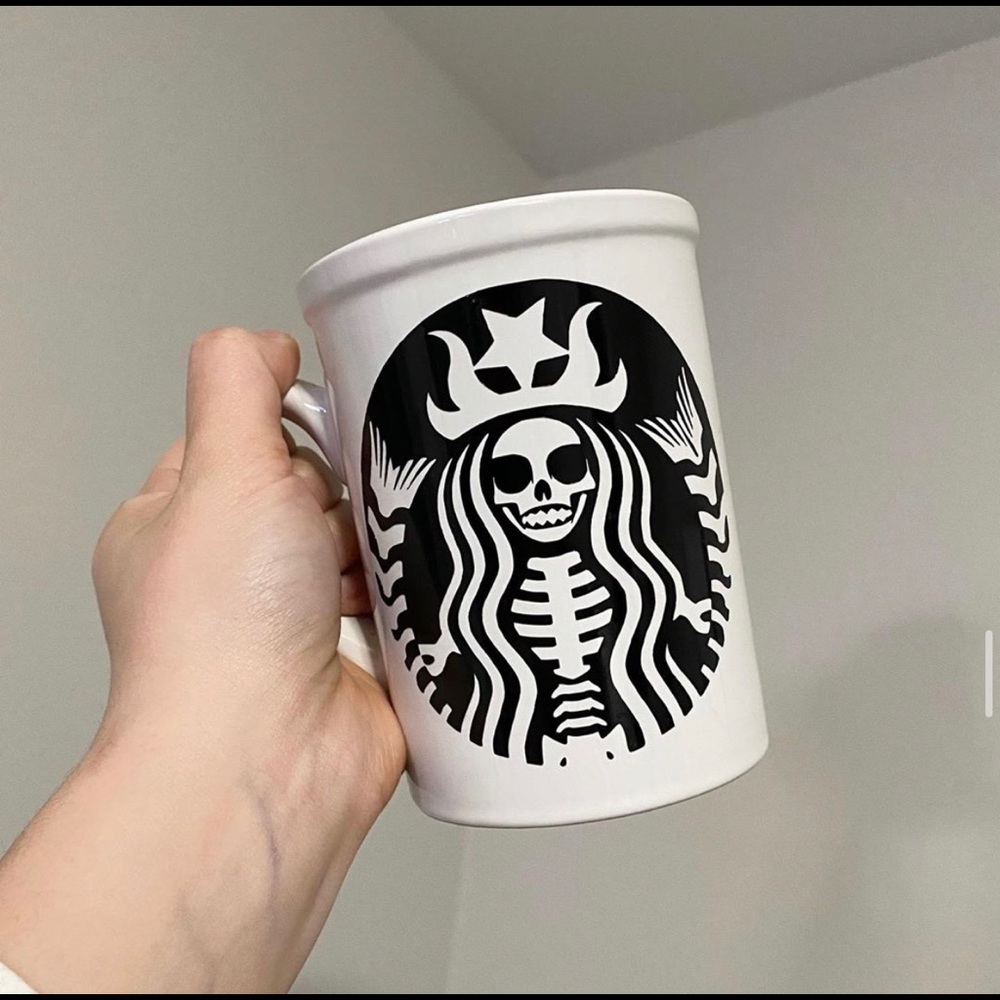 Starbucks skeleton mug!